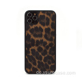 Benutzerdefinierte logo colorblock exotische leopard haut telefon case